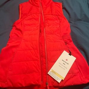 Lululemon down vest carnation red